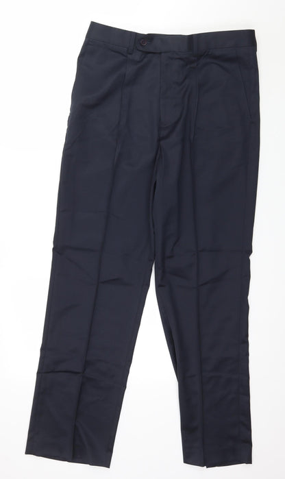 Economy Mens Blue   Trousers  Size 34 in L30 in