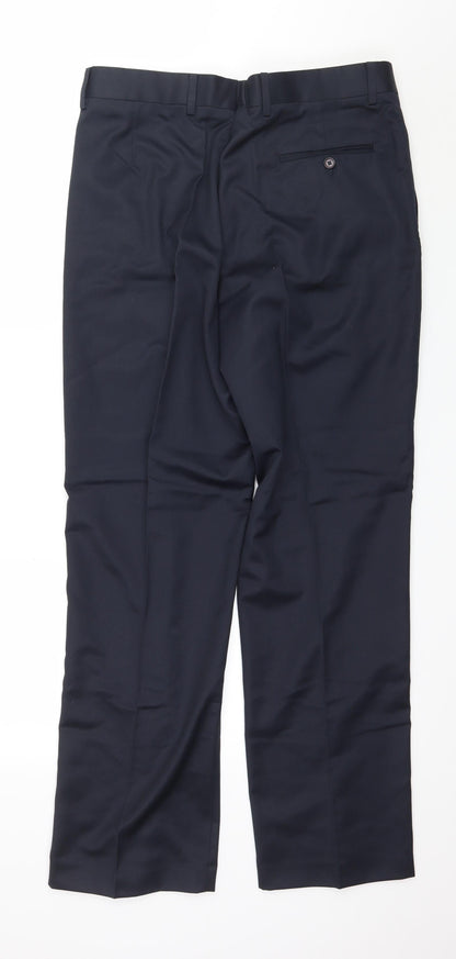 Economy Mens Blue   Trousers  Size 34 in L30 in