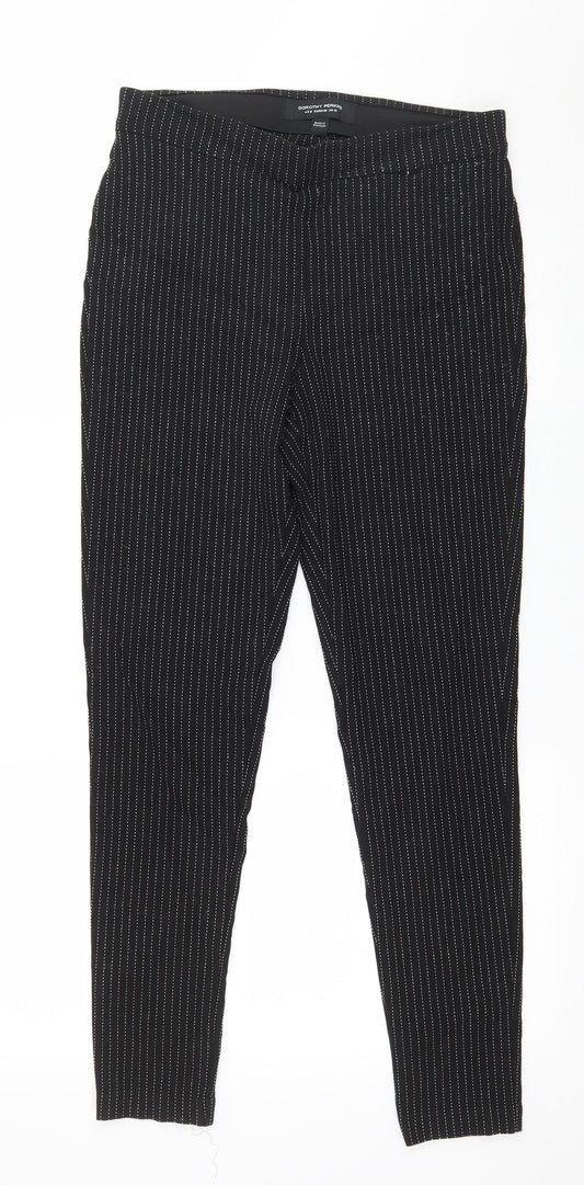 Womens UK Size 12 Dorothy Perkins Regular Fit  Black Trousers