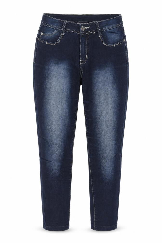 Womens Blue  Denim Tapered Jeans Size 34 in L26 in