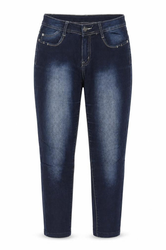 Womens Blue  Denim Tapered Jeans Size 34 in L26 in