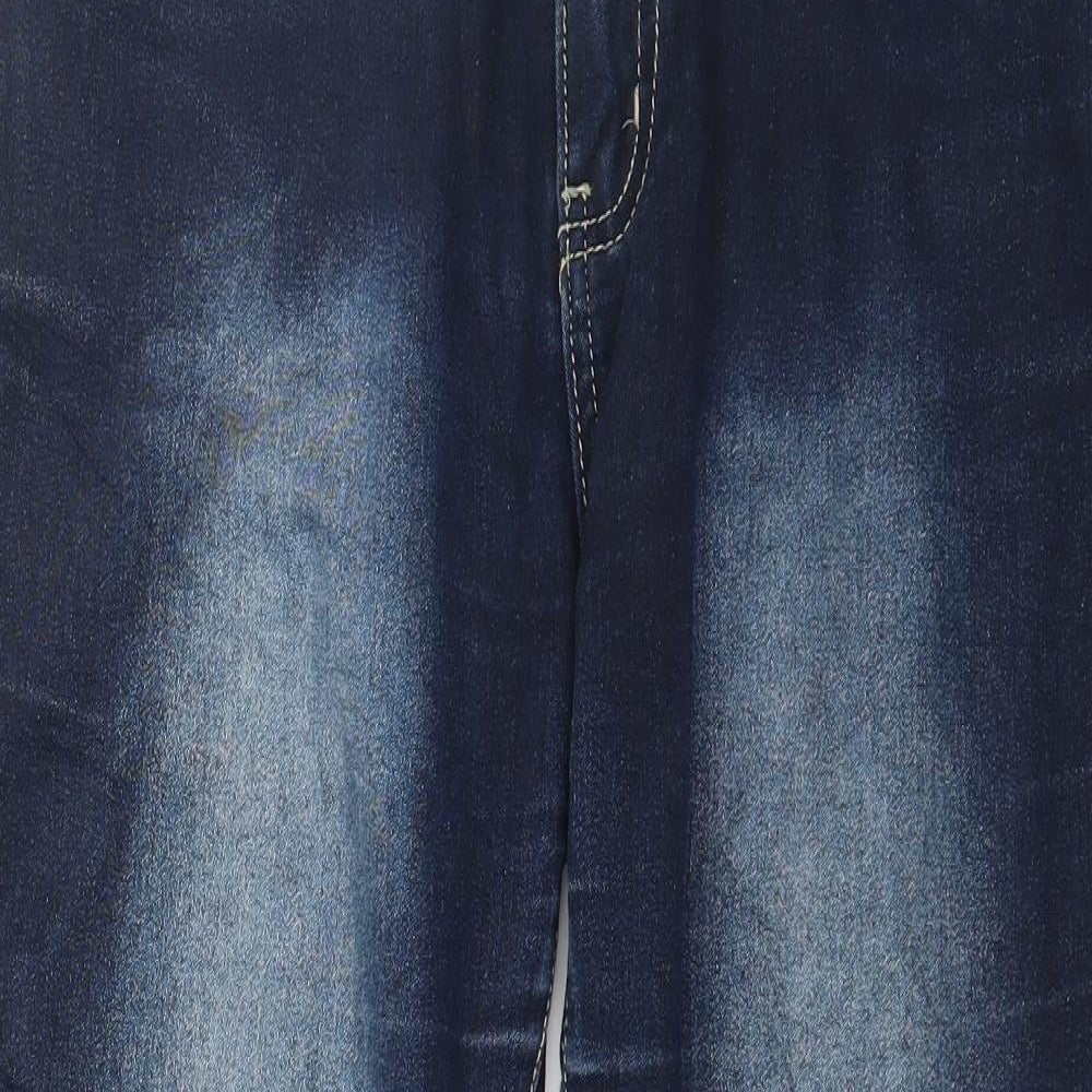 Womens UK Size 34 in Preworn Regular Fit Tapered Blue Jeans