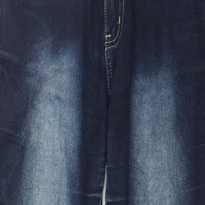 Womens UK Size 34 in Preworn Regular Fit Tapered Blue Jeans