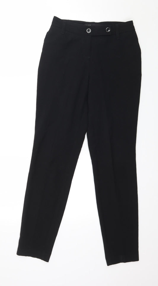 Womens UK Size 8 NEXT Regular Fit  Black Trousers