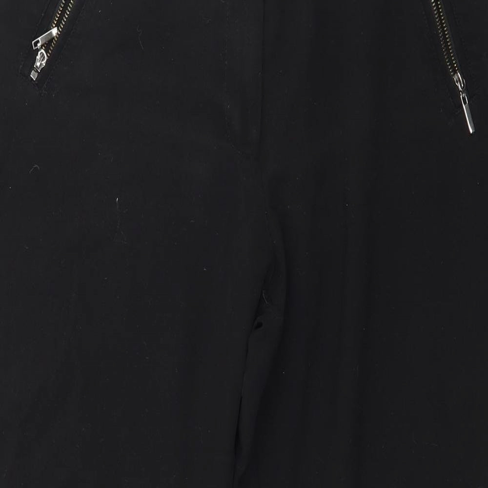 Womens UK Size 32 in M&Co Regular Fit  Black Trousers