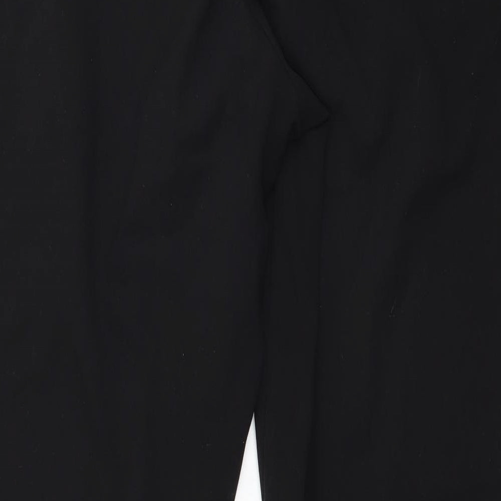 Womens UK Size 32 in M&Co Regular Fit  Black Trousers