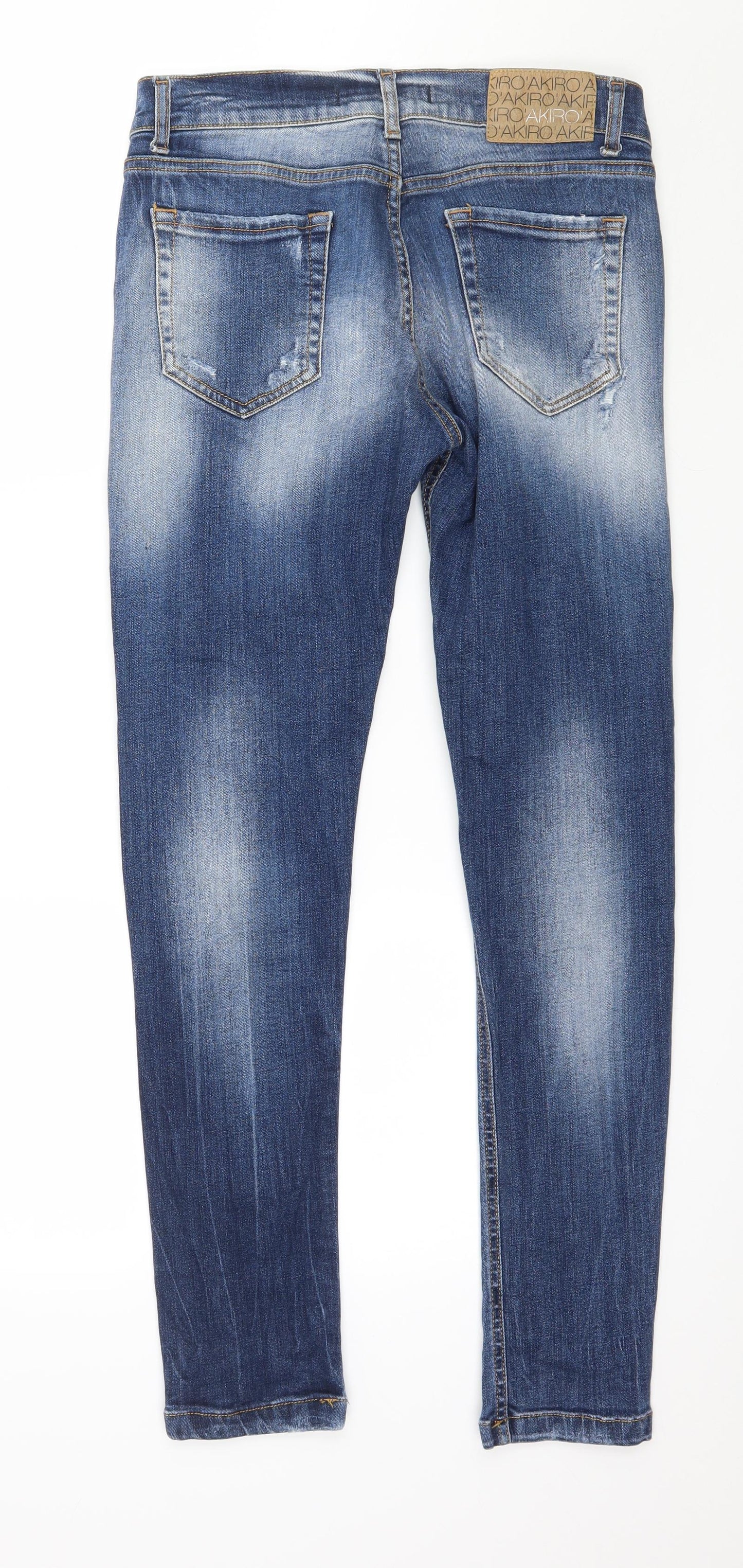Akiro Womens Blue  Denim Skinny Jeans Size 32 in L29 in