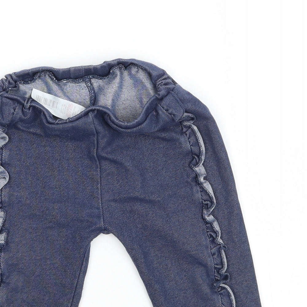 Nutmeg Baby Black  Jersey Jogger Trousers Size 9-12 Months