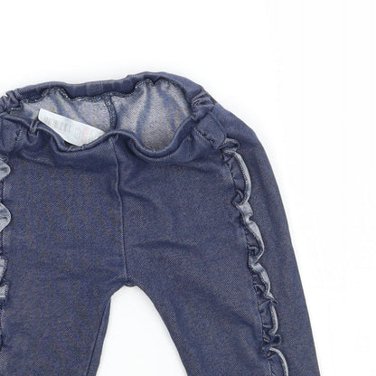 Nutmeg Baby Black  Jersey Jogger Trousers Size 9-12 Months
