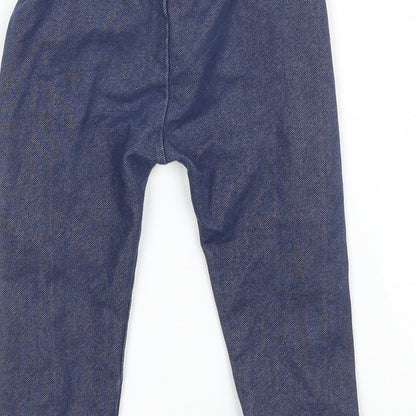 Nutmeg Baby Black  Jersey Jogger Trousers Size 9-12 Months