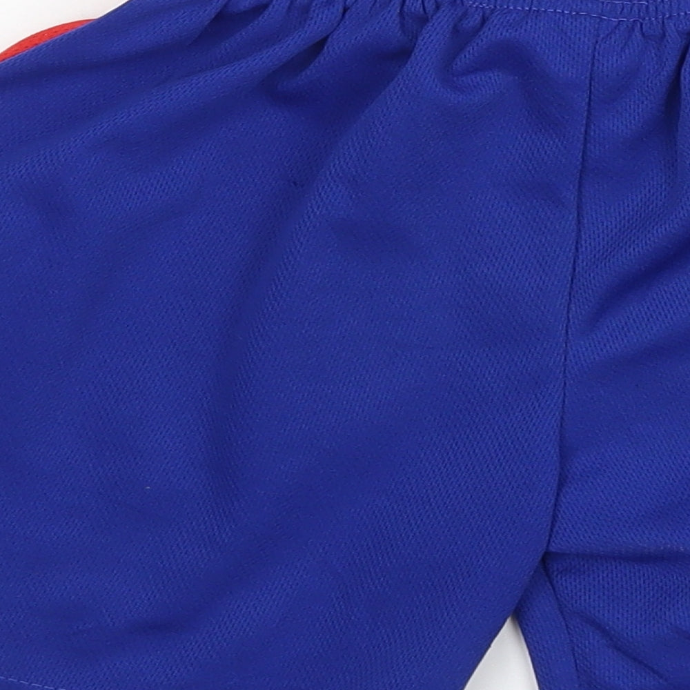 Preworn Boys Blue  Jersey Sweat Shorts Size 4 Years - Barcelona Sport