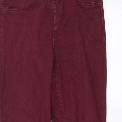 Oasis Womens Purple  Denim Skinny Jeans Size 12 L27 in