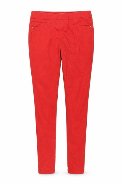 Tu Womens Red  Denim Jegging Jeans Size 10 L30 in