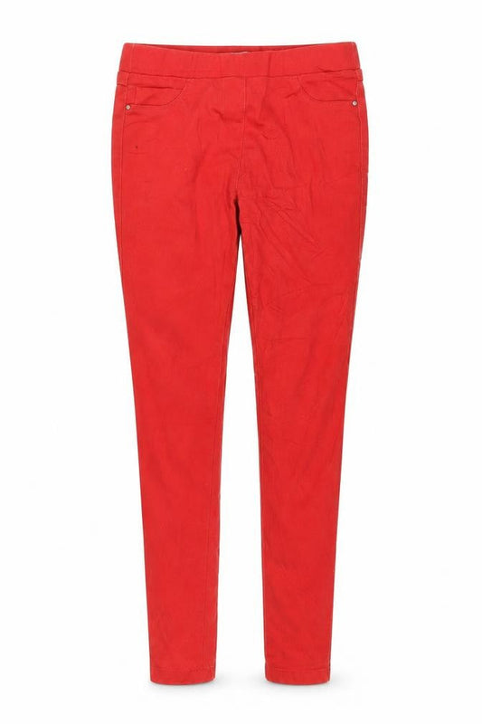 Tu Womens Red  Denim Jegging Jeans Size 10 L30 in