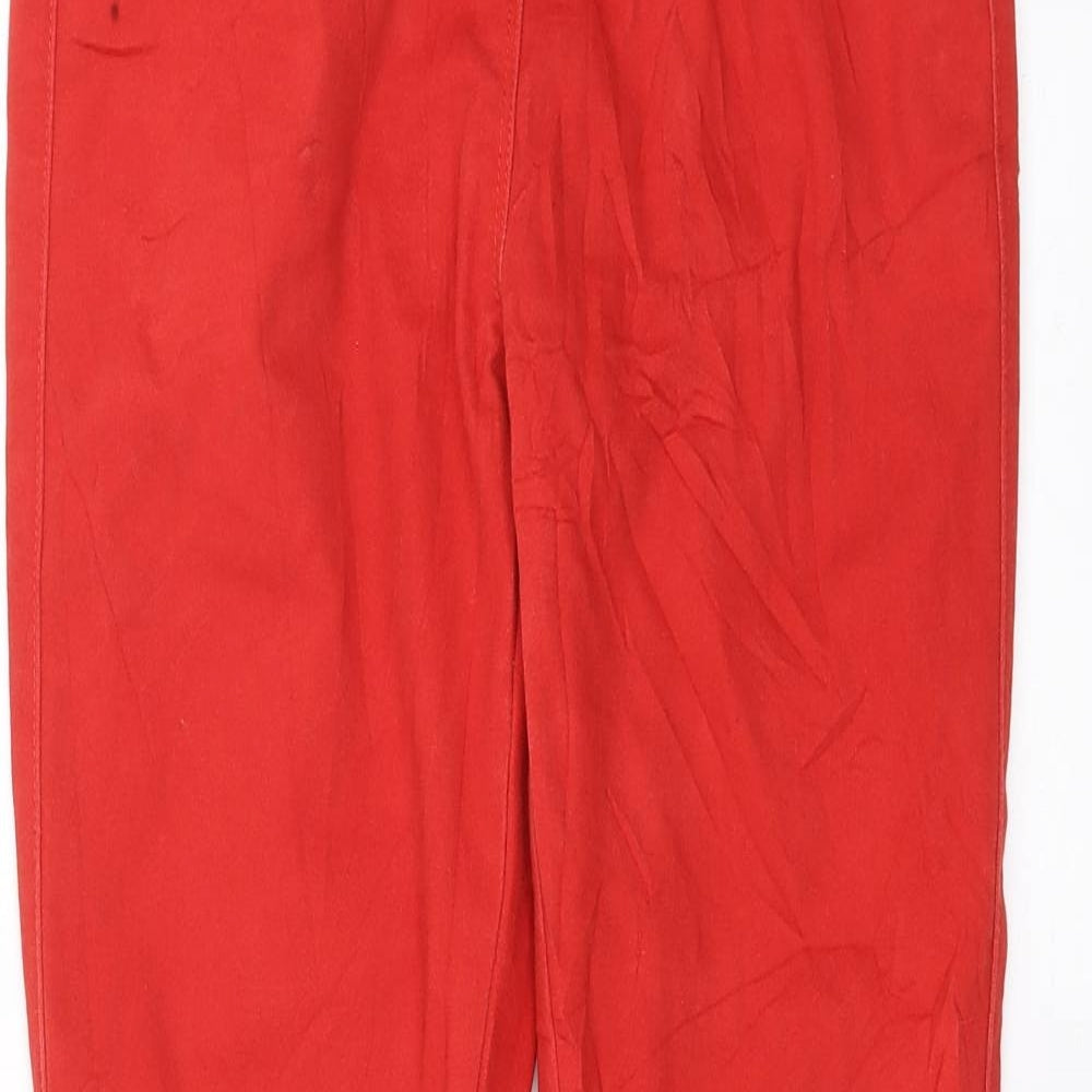 TU Womens Red  Denim Jegging Jeans Size 10 L30 in