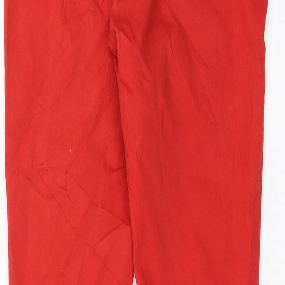 TU Womens Red  Denim Jegging Jeans Size 10 L30 in