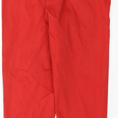 TU Womens Red  Denim Jegging Jeans Size 10 L30 in