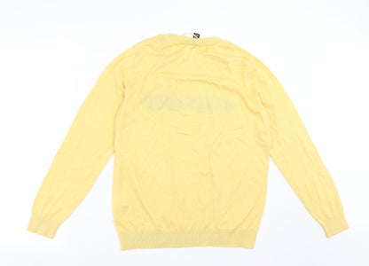 Womens UK Size 10 New Look Yellow Pullover Jumper