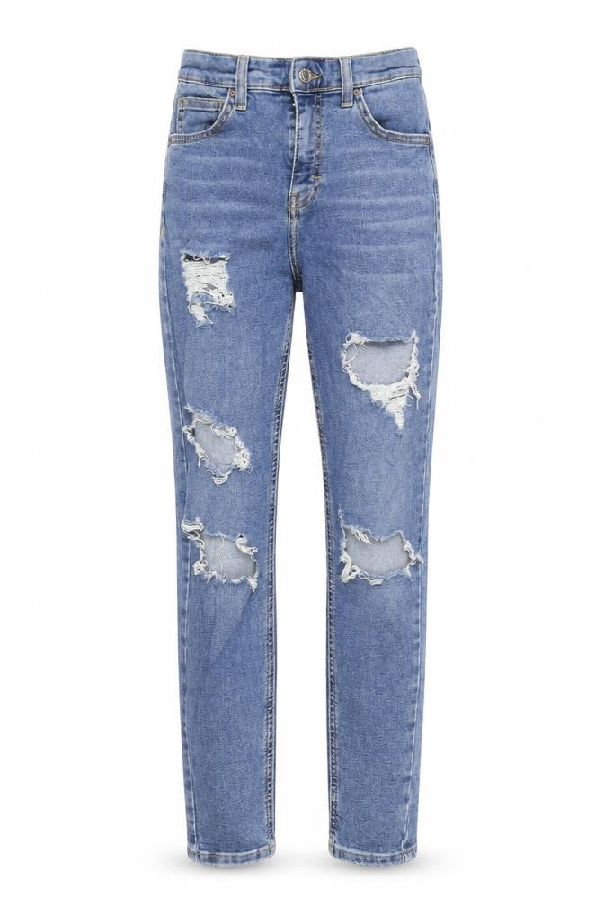 Womens UK Size 28 in Topshop Extra-Slim Fit Straight Blue Jeans
