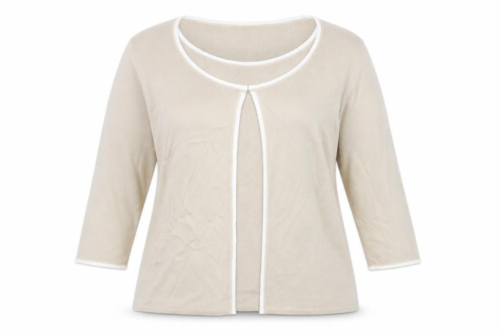 Womens UK Size 16 Marks and Spencer Beige Pullover Jumper