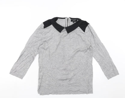 Womens UK Size 10 Papaya Grey Pullover Jumper
