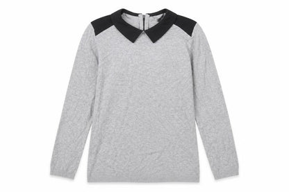 Womens UK Size 10 Papaya Grey Pullover Jumper