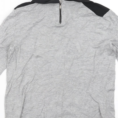 Womens UK Size 10 Papaya Grey Pullover Jumper