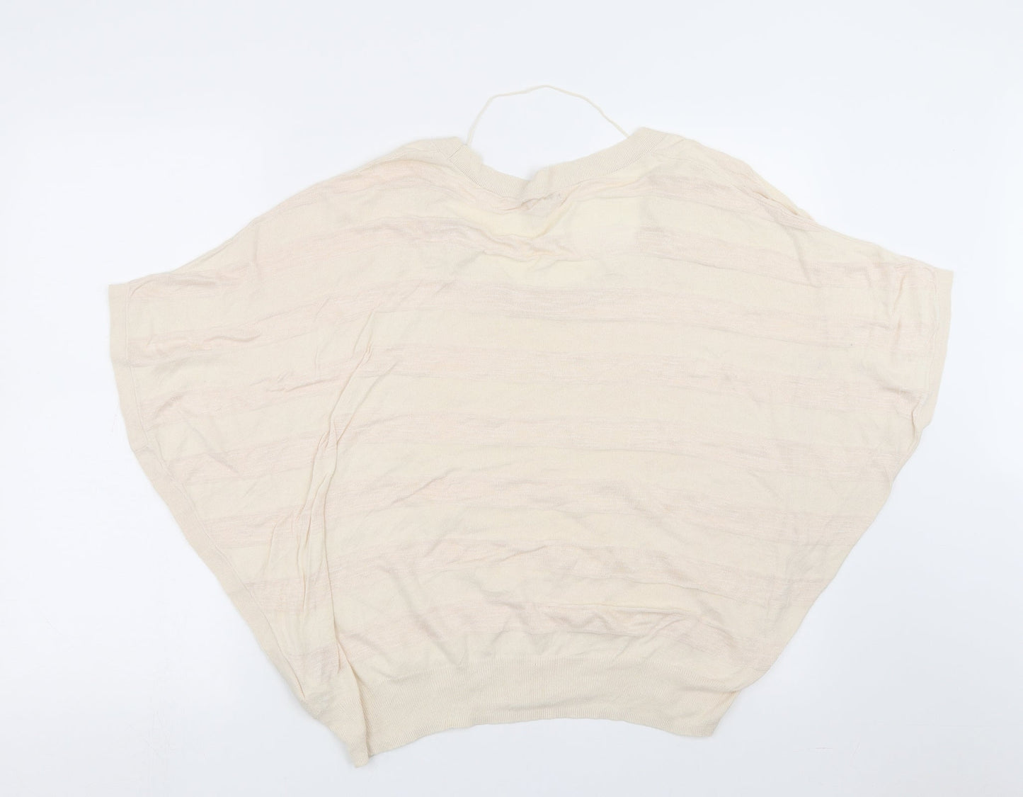 Gap Womens Beige Striped Knit Pullover Jumper Size M