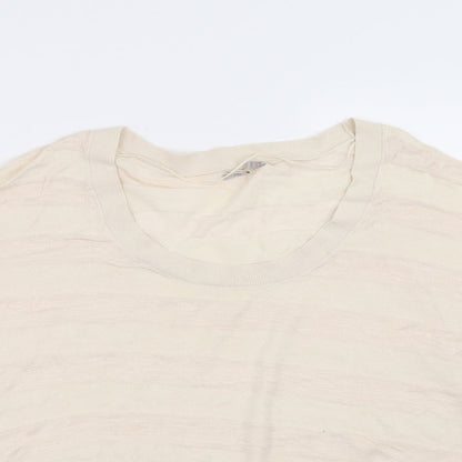 Gap Womens Beige Striped Knit Pullover Jumper Size M