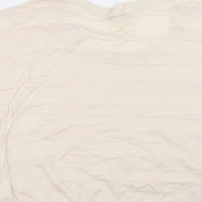 Gap Womens Beige Striped Knit Pullover Jumper Size M