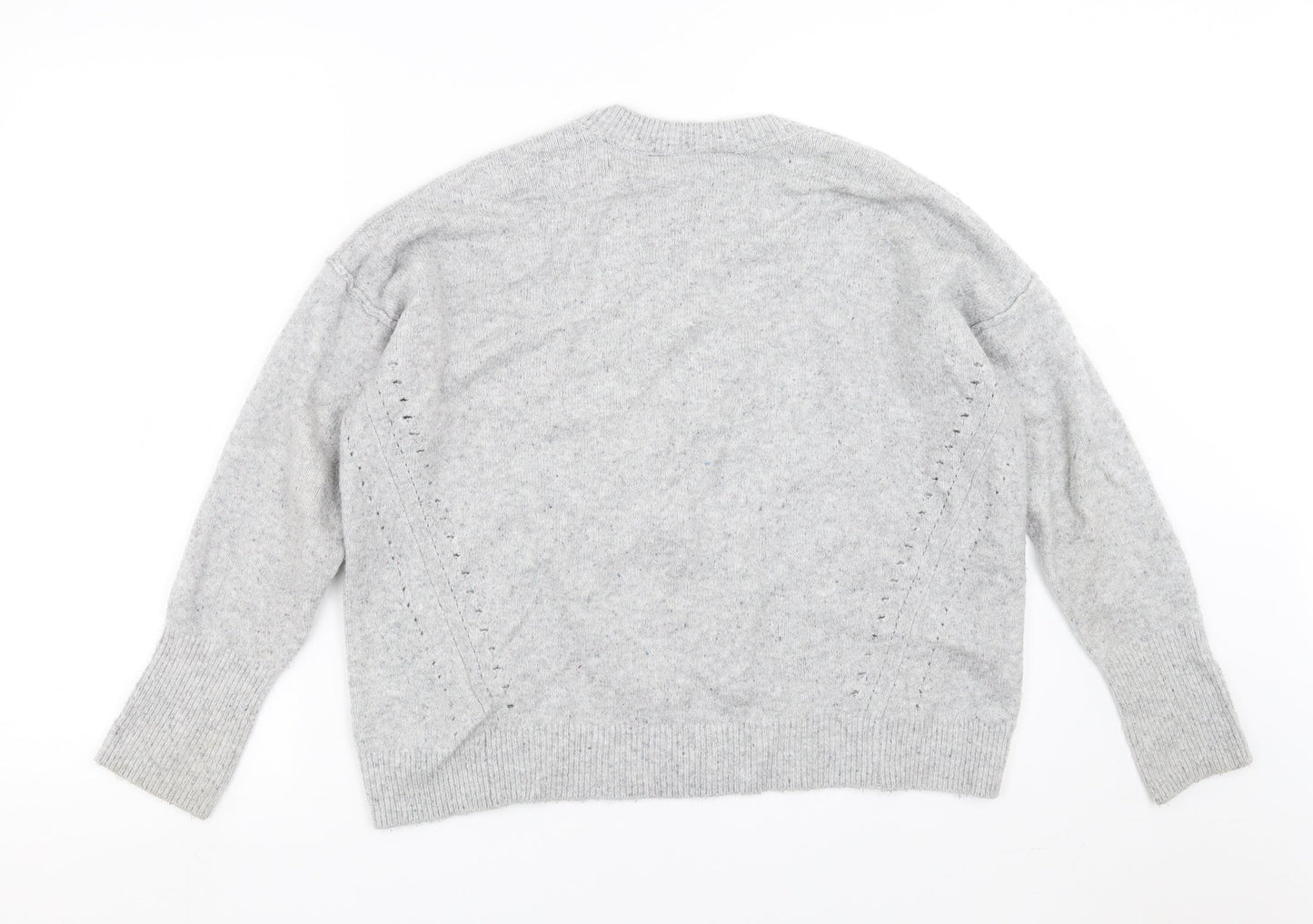 Womens UK Size 8 Topshop Grey Pullover Jumper