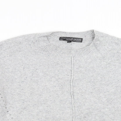 Womens UK Size 8 Topshop Grey Pullover Jumper