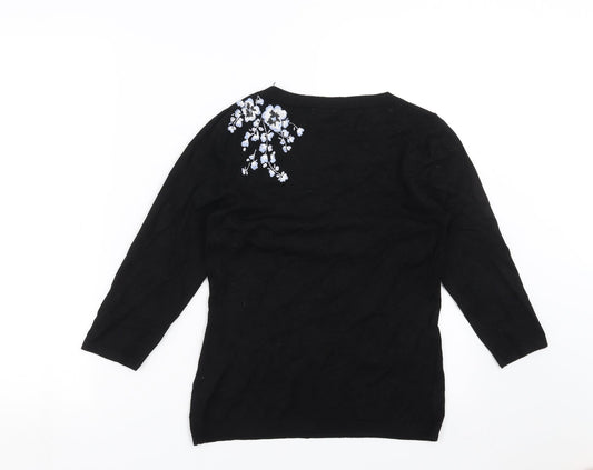Womens UK Size XS Precis Black Pullover Jumper