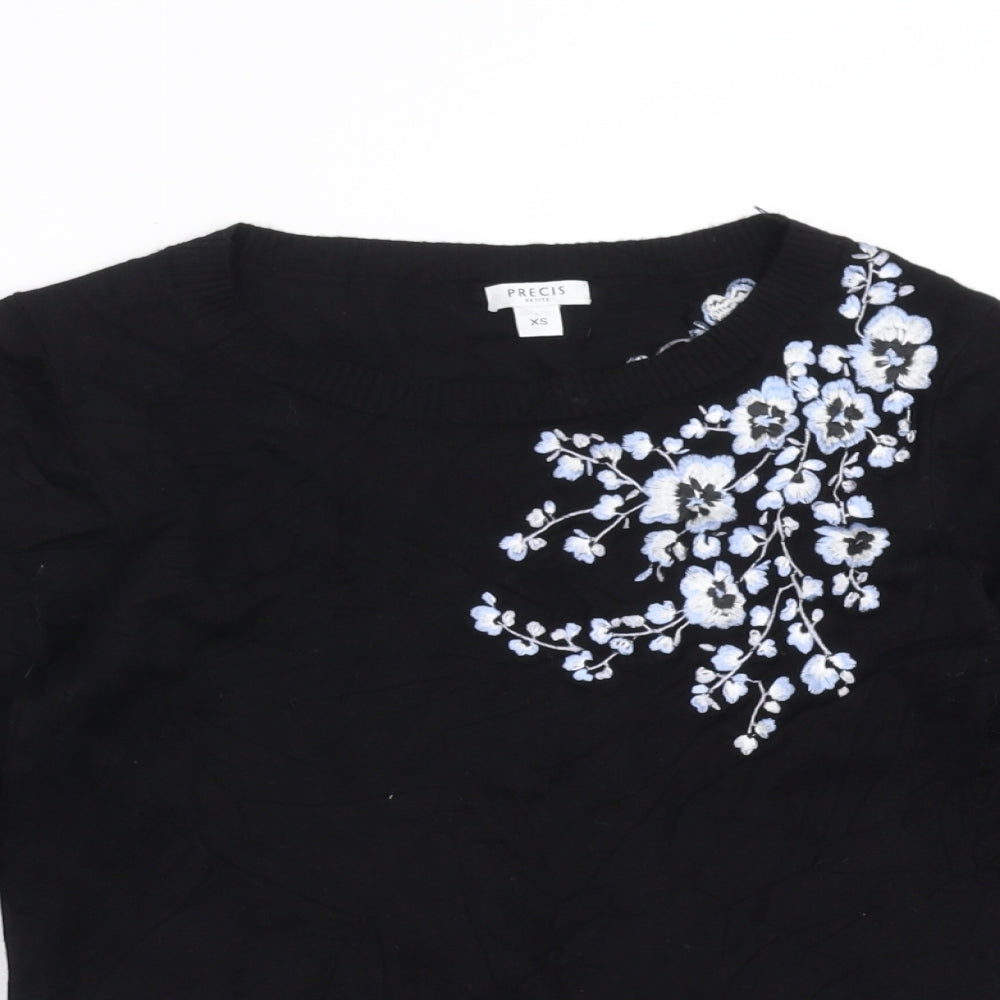 Womens UK Size XS Precis Black Pullover Jumper