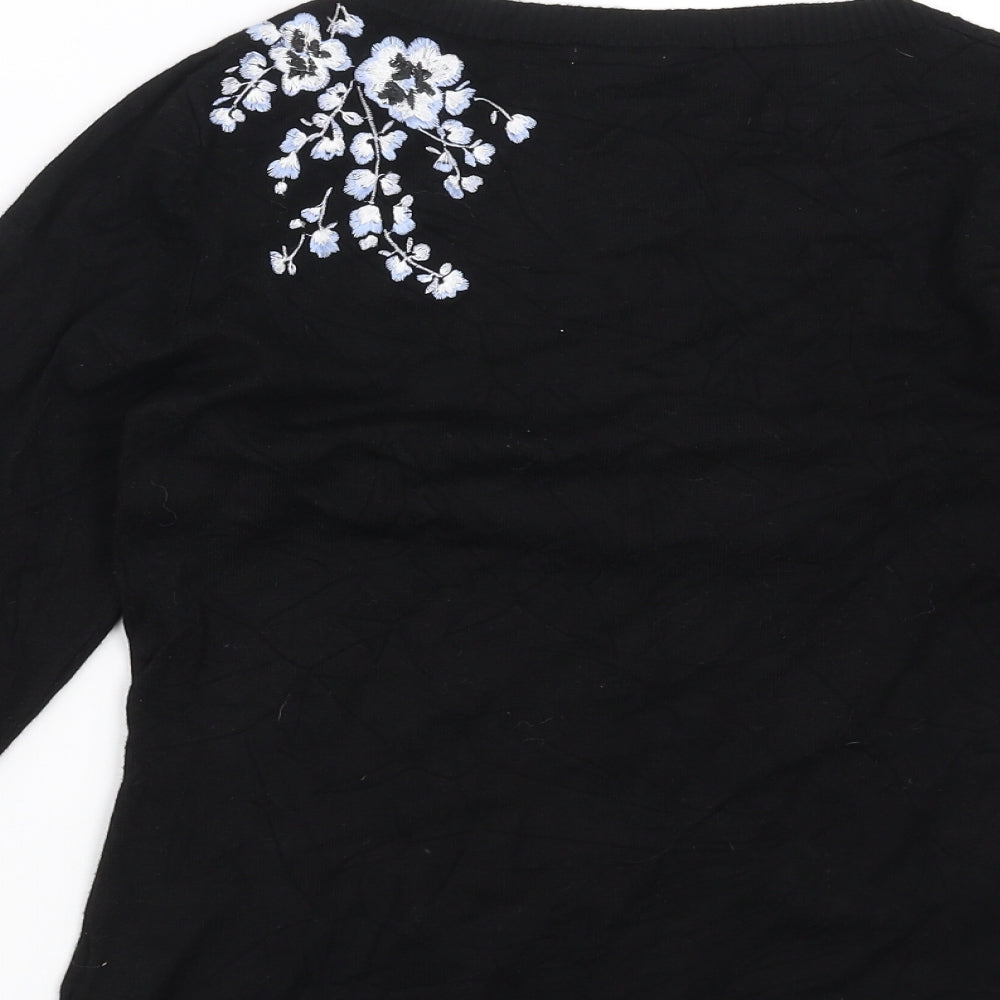 Womens UK Size XS Precis Black Pullover Jumper