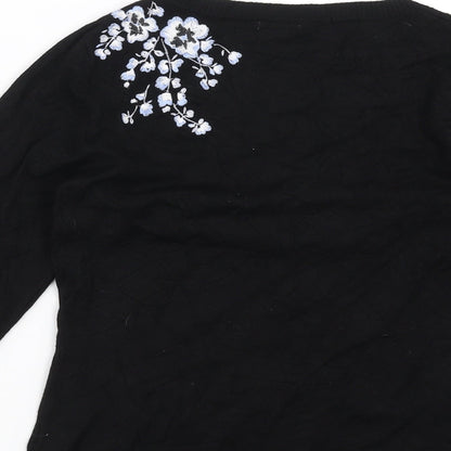 Womens UK Size XS Precis Black Pullover Jumper