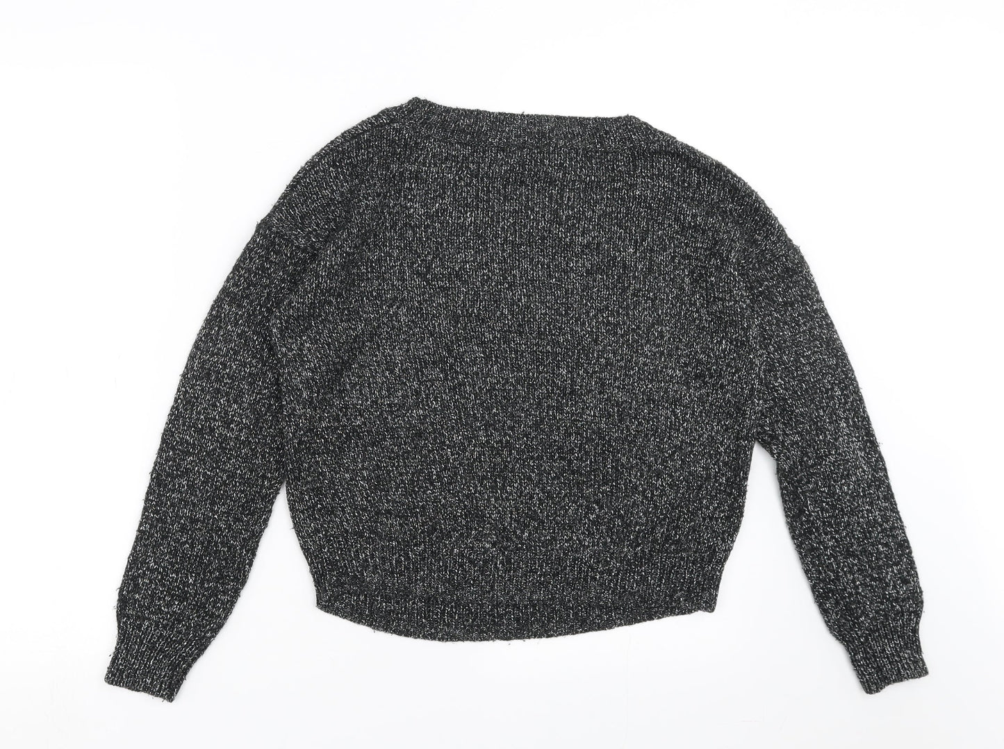 Divided by H&M Womens Black  Knit Pullover Jumper Size 8