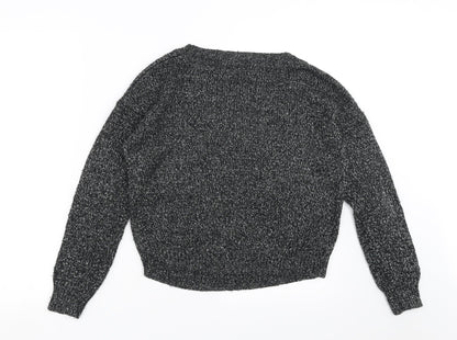 Divided by H&M Womens Black  Knit Pullover Jumper Size 8
