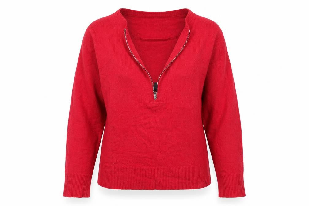 Womens UK Size 12 Lakeland Red Pullover Jumper