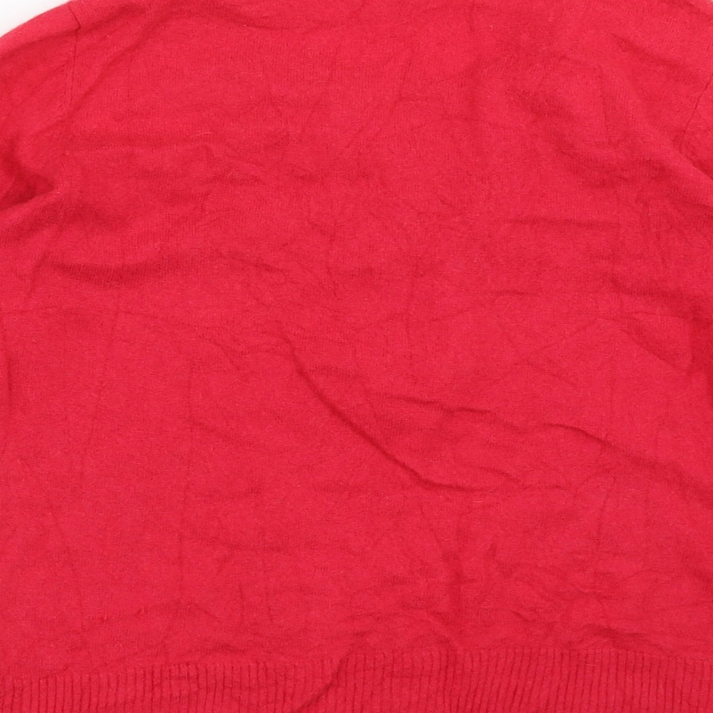 Womens UK Size 12 Lakeland Red Pullover Jumper