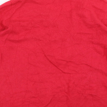 Womens UK Size 12 Lakeland Red Pullover Jumper