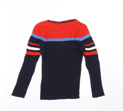 Womens UK Size XS Cooperative Blue Pullover Jumper