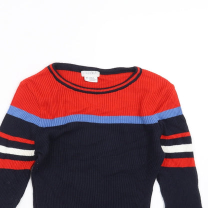 Womens UK Size XS Cooperative Blue Pullover Jumper