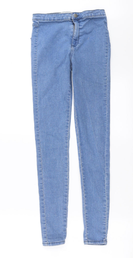 Primark Womens Blue  Denim Skinny Jeans Size 10 L30 in