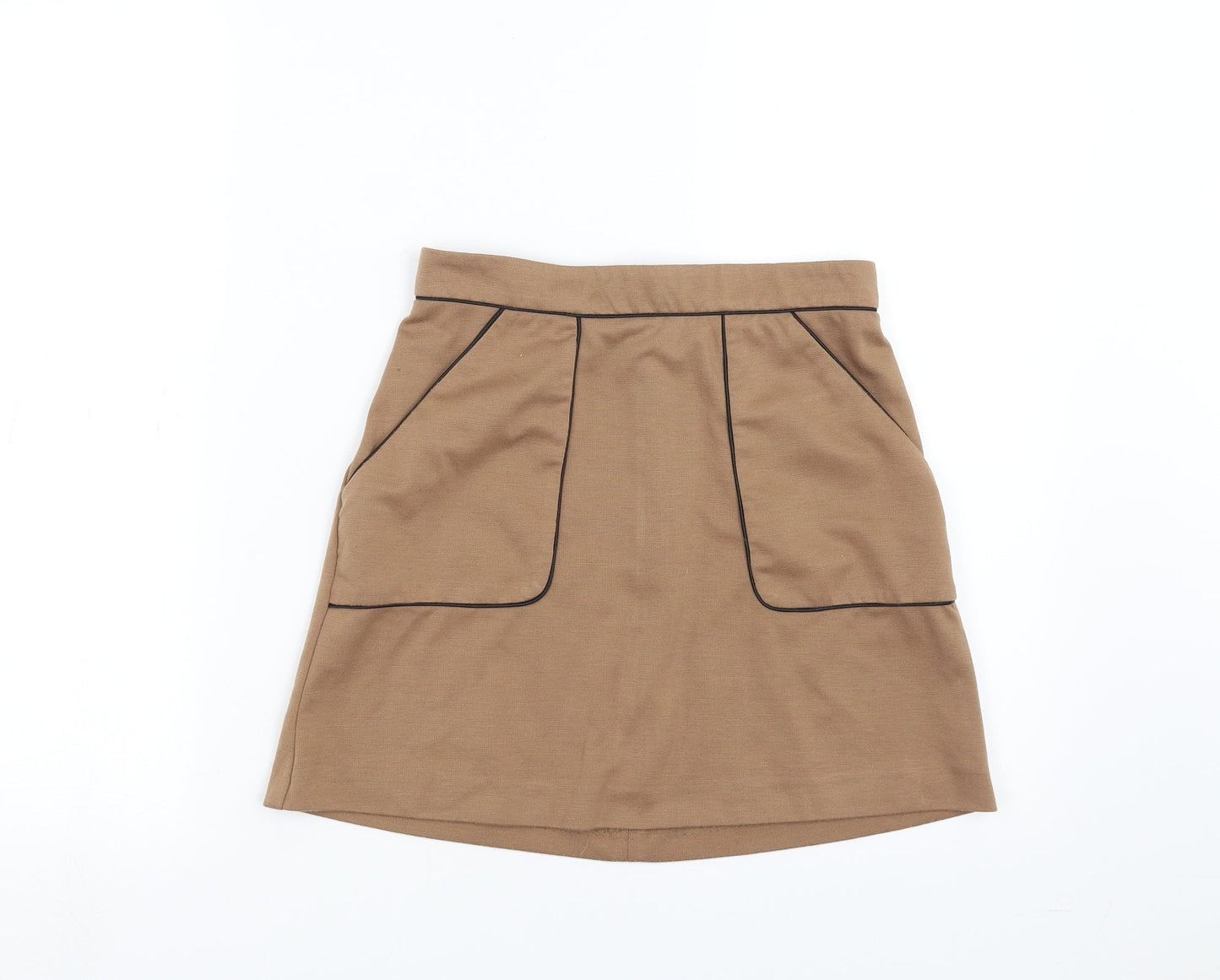 Miss Selfridge Womens Beige   A-Line Skirt Size 8