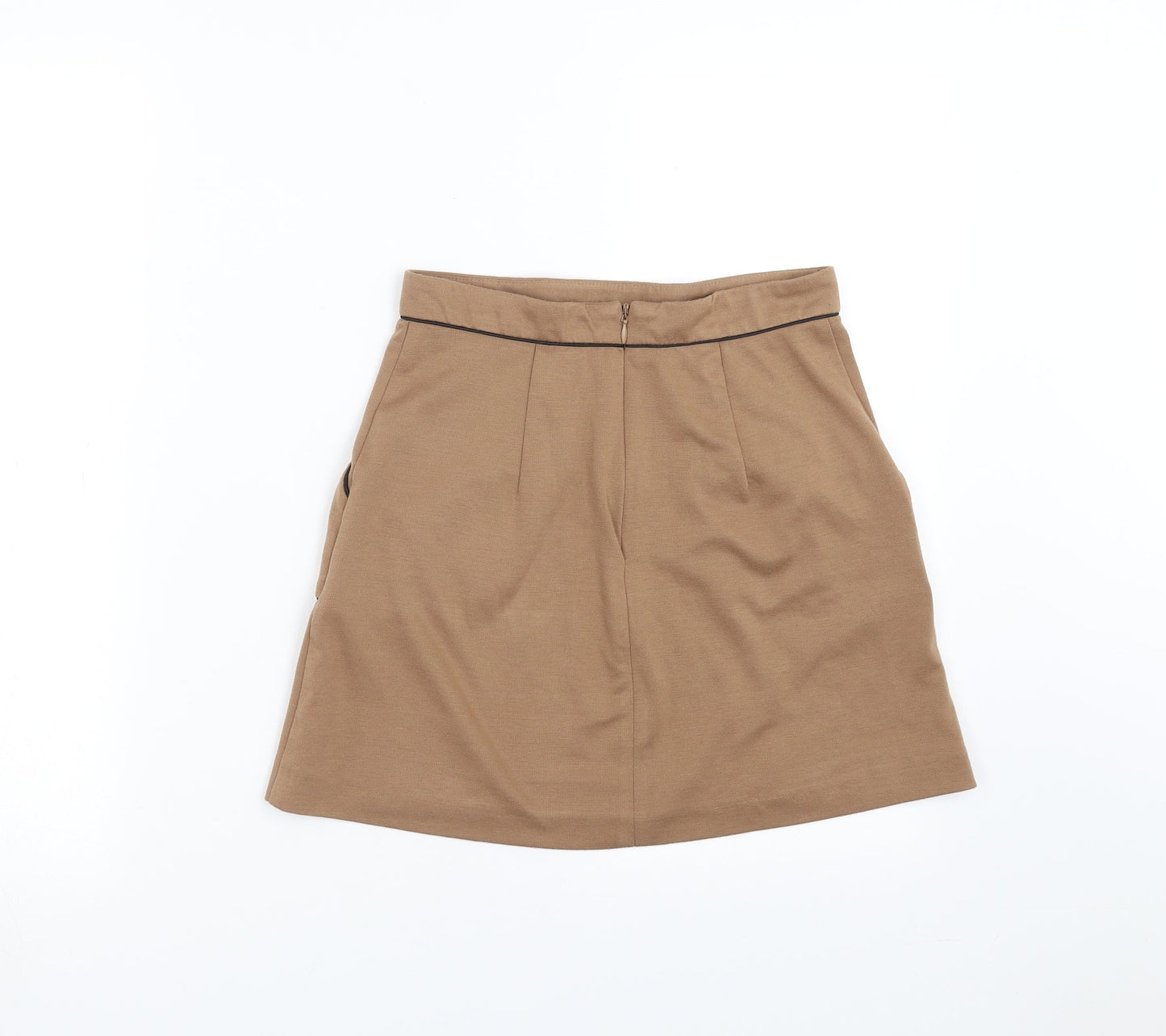 Miss Selfridge Womens Beige   A-Line Skirt Size 8