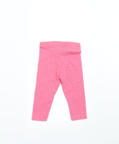 Primark Girls Pink    Trousers Size 6-9 Months  - legging