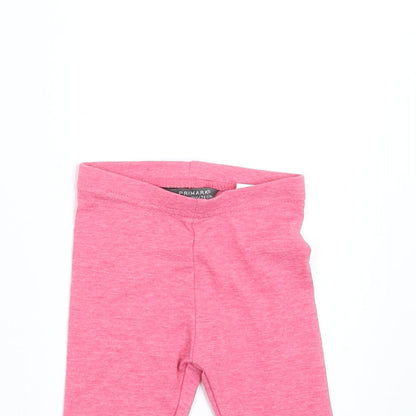 Primark Girls Pink    Trousers Size 6-9 Months  - legging