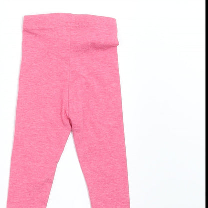 Primark Girls Pink    Trousers Size 6-9 Months  - legging