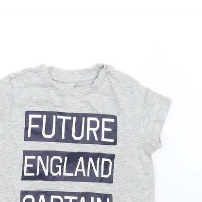 PEP&CO Baby Grey   Basic T-Shirt Size 18-24 Months  - future england captain